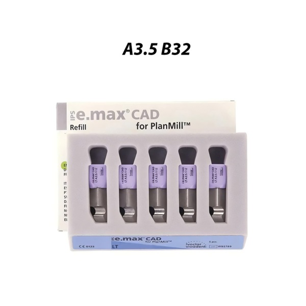 IPS e.max CAD PlanMill LT - блоки из дисиликата лития, цвет A3.5, B32, 3 шт - фото 0