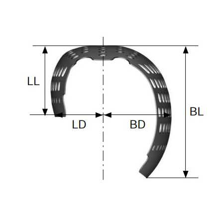 OssBuilder - титановая мембрана, BW 20, BL 9, LL 4.5, BD 5.5, LD 3.7, горизонтальный - фото 1