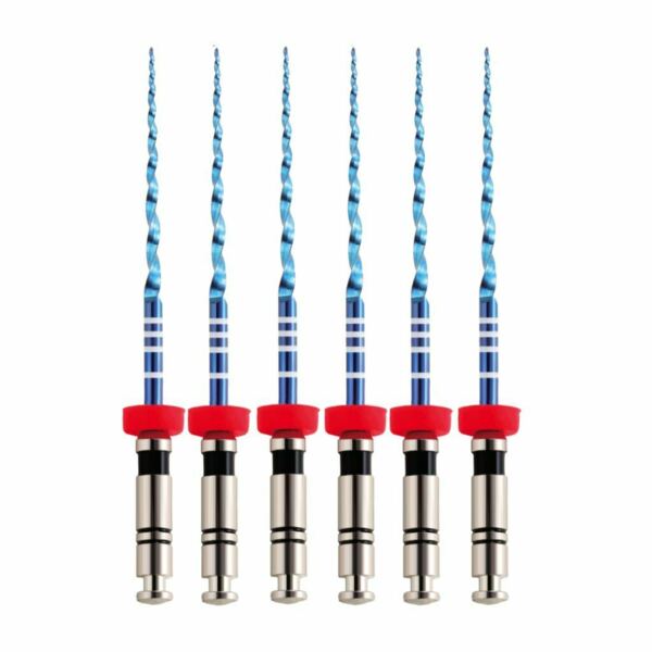 Файлы машинные Eurofile UltraFiles Blue Heat Activation, для искривленных каналов, 31 мм, №40/.04, никель-титан, 6 шт - фото 0