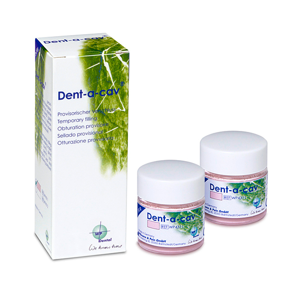 Dent-a-Сav - временный пломбировочный материал, розовый, 2 х 30 г - фото 0