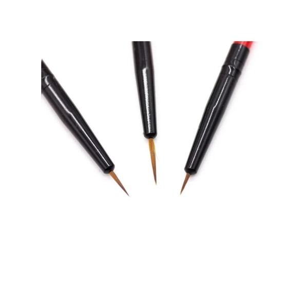 Кисточки стоматологические Dentins, для нанесения краски, красные, 3 шт - фото 2