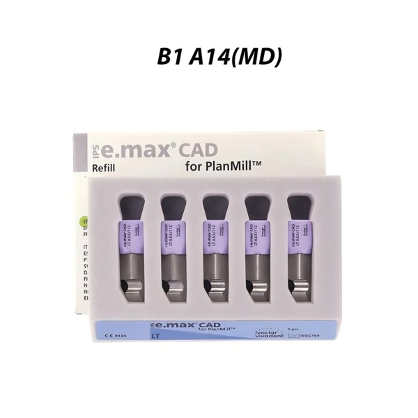 IPS e.max CAD PlanMill LT - блоки из дисиликата лития, цвет B1, A14 (MD), 5 шт - фото 0