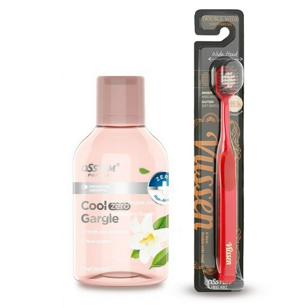 Набор ополаскиватель Vussen Cool Gargle "Жасмин" + щётка "Double-Wide", 100 мл - фото 0