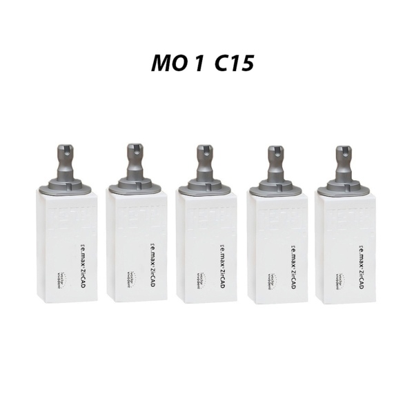 IPS e.max ZirCAD inLab - блоки из оксида циркония, цвет MO 1 C15, 5 шт - фото 0