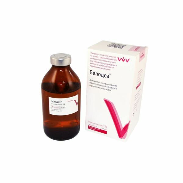 Антисептик ВладМиВа Белодез 3%, стоматологический, для обработки каналов, жидкость, 250 мл - фото 0
