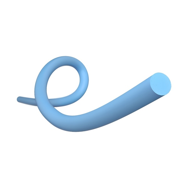 Шовный материал Elemaar ELLEN, нерассасывающаяся мононить 6/0 75 см, колющая игла 13 мм 3/8, синий, овальная намотка, 12 шт - фото 1