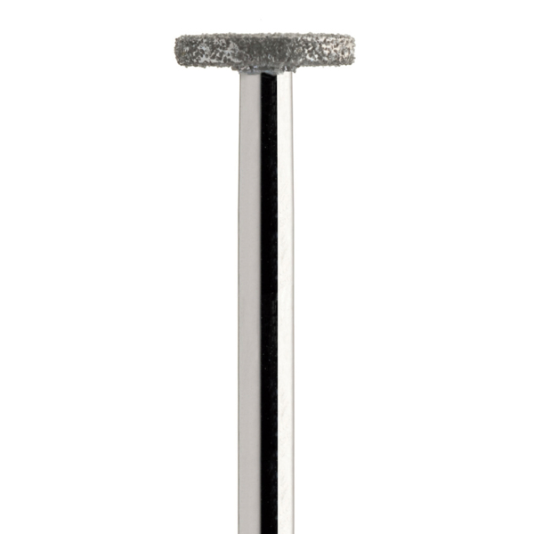 Бор алмазный 818, колесо, D=4.2 мм, L=1 мм, FG, синий, 1 шт - фото 0