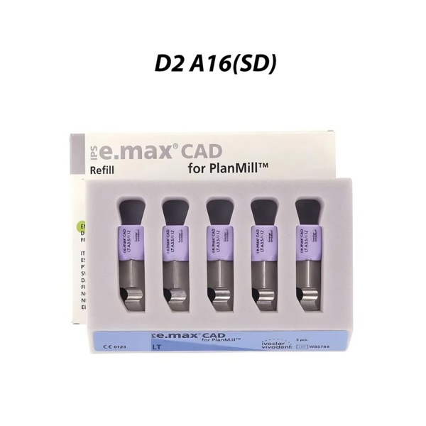 IPS e.max CAD PlanMill LT - блоки из дисиликата лития, цвет D2, A16 (SD), 5 шт - фото 0