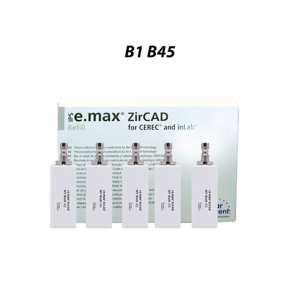 IPS e.max ZirCAD CEREC/inLab LT - блоки для фрезерования, цвет B1 B45/3 - фото 0