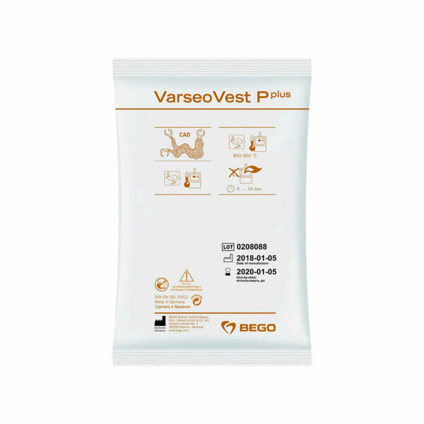 Паковочная масса Bego VarseoVest P plus, фосфатная, для литья каркасов бюгельных протезов, 60х300 г, 18 кг - фото 0
