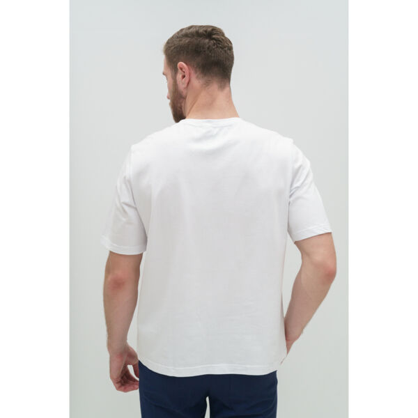 Футболка унисекс Тезис TZ111, принт "LAZER", белый, 46-48 - фото 2