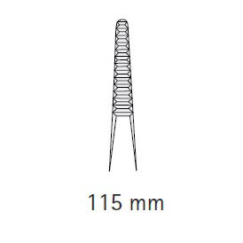Пинцет анатомический Aesculap BD023R, прямой, средний, 115 мм - фото 1