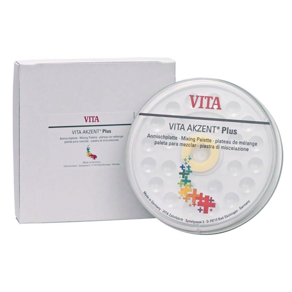 VITA AKZENT Plus mixing plate - смесительная пластина, акрил, 144 мм, с выемками - фото 0