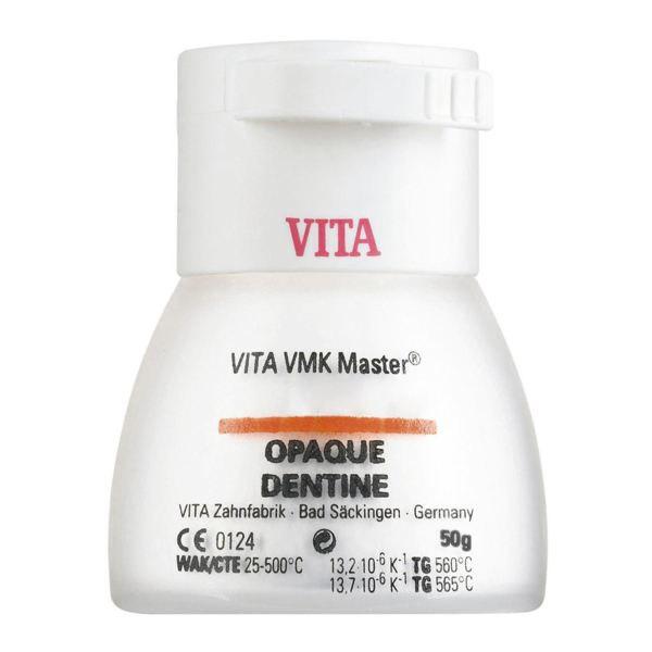 VITA VMK MASTER OPAQUE DENTINE - порошок для облицовки металлических каркасов с КТР (цвет на выбор), 50 г - фото 0