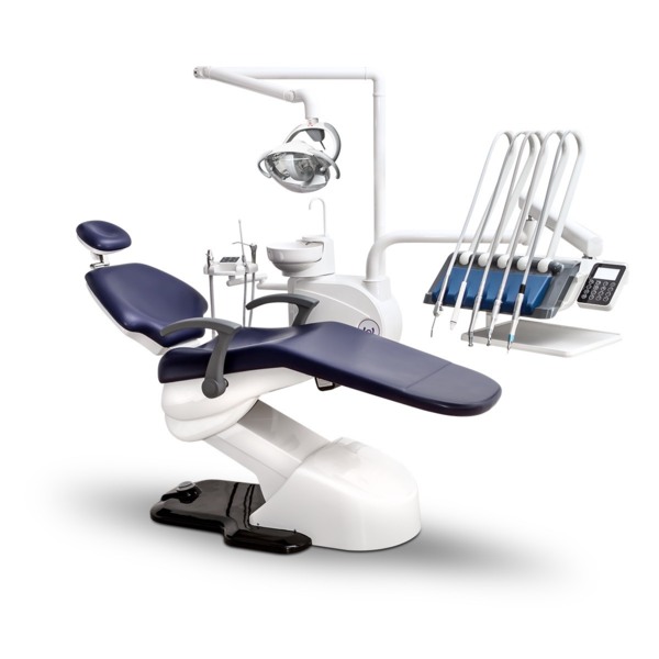 Стоматологическая установка Woson Wod 550, верхняя подача, темно-синяя - фото 0