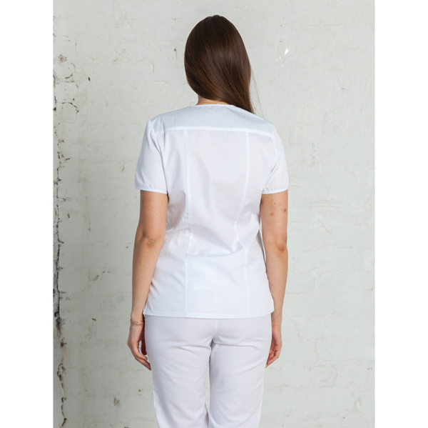 Блуза медицинская женская White Wears «Амалия», белый, 50 - фото 1