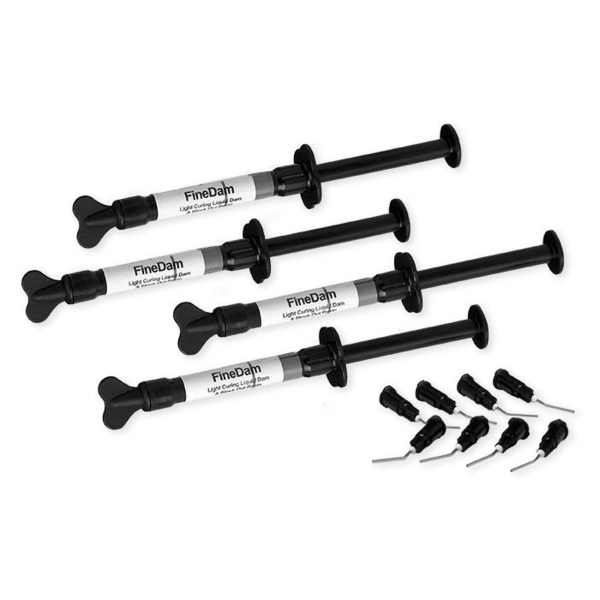 FineDam — коффердам жидкий светового отверждения, 1,2 г х 4 шприца - фото 0