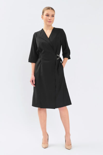 Халат-платье Тезис TZ150, черный, 50 - фото 0