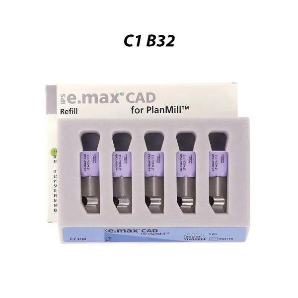 IPS e.max CAD PlanMill LT - блоки из дисиликата лития, цвет C1, B32, 3 шт - фото 0