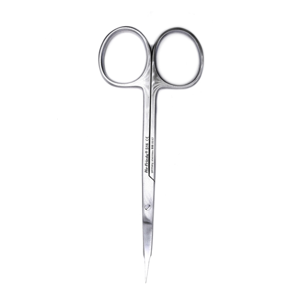 Ножницы Goldman-Fox #16, остроконечные, изогнутые, 1 зубчатое лезвие, 12,5 см - фото 1