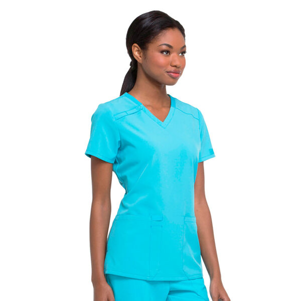 Топ медицинский женский Dickies DK615, голубой, L - фото 3