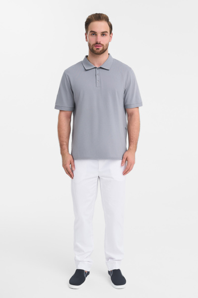 Поло мужское Тезис TZ550, серый, 52 - фото 3