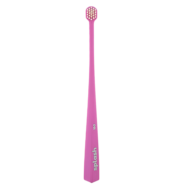 Зубная щетка Splash Brush Single 150, мягкая, фуксия, 1 шт - фото 1