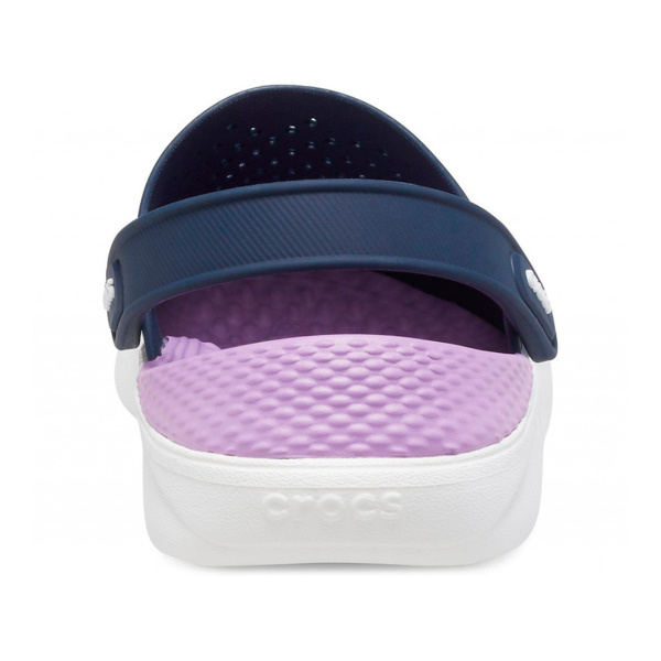 Сабо CROCS LiteRide Clog, темно-синие с сиреневым задником, 39-40 - фото 5