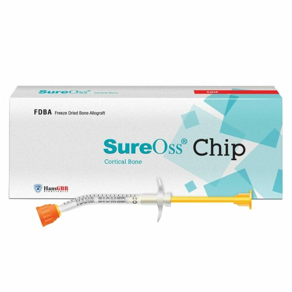 Крошка кортикальная OSSTEM SureOss, резорбируемая, для костных дефектов, 0.5 мл, шприц, 1 шт - фото 0
