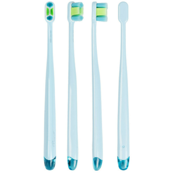 Зубная щётка Revyline Perfect №1 DUO, мануальная, ультрамягкая, розовая/голубая - фото 9