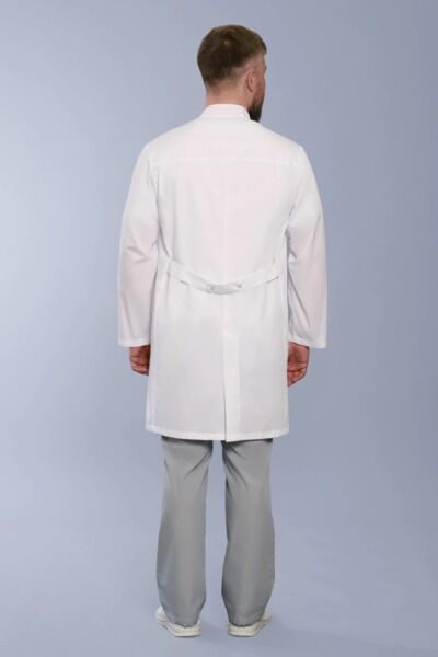 Халат мужской 550, длинный рукав, белый, 52 - фото 3