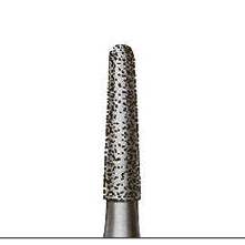 Бор алмазный 855, конус закругленный, D=1.2 мм, L=6.0 мм, FG, зеленый - фото 0