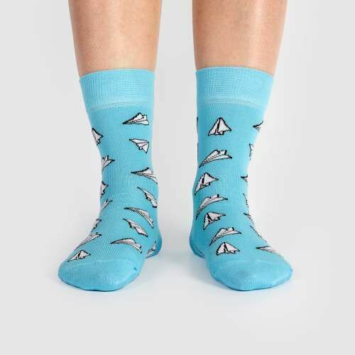 Носки женские, "Самолетики", голубой, 36-40 - фото 3