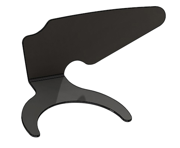 Контрастор Acteon №1, угловой, черный, анодированный алюминий, 118x85x84 мм - фото 0