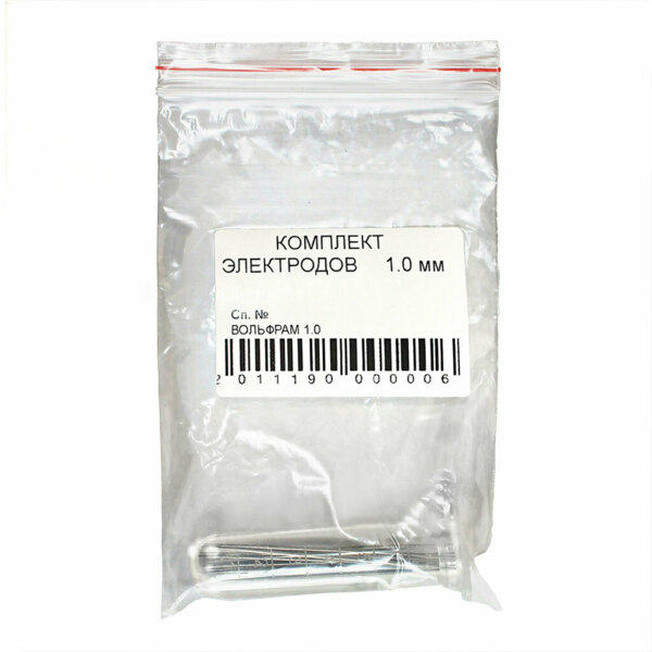 Электроды Аверон ВОЛЬФРАМ 1.0, для сварочного аппарата МОЛНИЯ 4.х/5.х, ø1.0 мм, 15 шт - фото 1