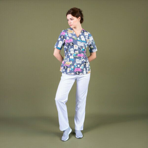 Брюки женские Тезис TZ317, белый, 50 - фото 1