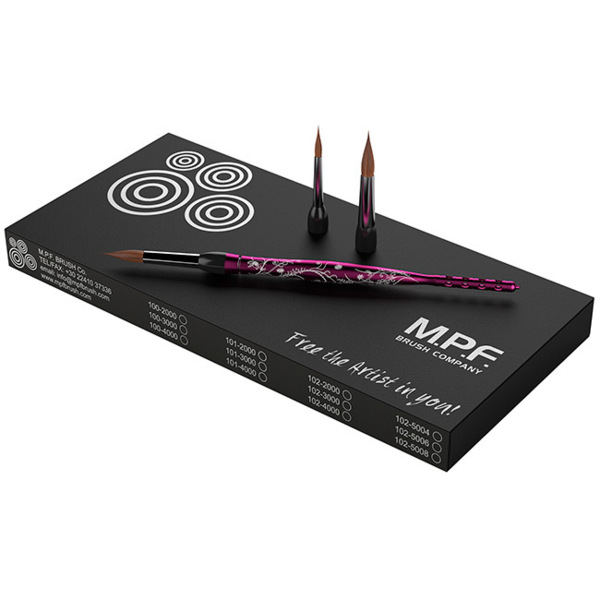 Optimum Kit Ladies - набор кистей (рукоятка + 3 наконечника: 4, 6, 8), фиолетовый - фото 0