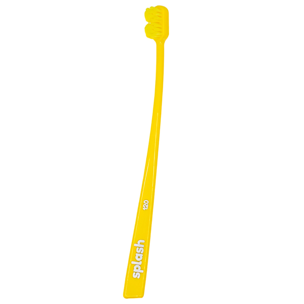 Зубная щетка Splash Brush Double 120, очень мягкая, желтый, 1 шт - фото 0