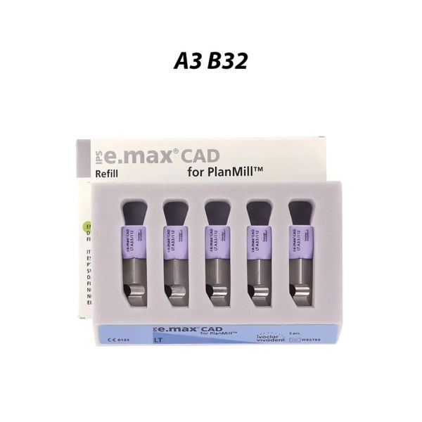 IPS e.max CAD PlanMill LT - блоки из дисиликата лития, цвет A3, B32, 3 шт - фото 0