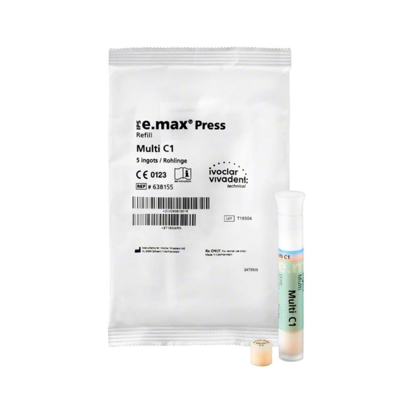 IPS e.max Press Ingots Multi - керамические заготовки для техники прессования, цвет C1, 5 шт - фото 1