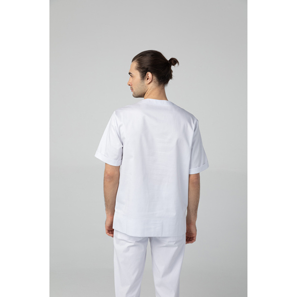 Туника медицинская мужская Dr. Nice DRN910, белый, 50 - фото 2
