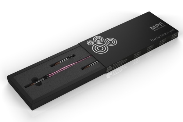 Optimum Kit Ladies - набор кистей (рукоятка + 3 наконечника: 4, 6, 8), розовый - фото 1