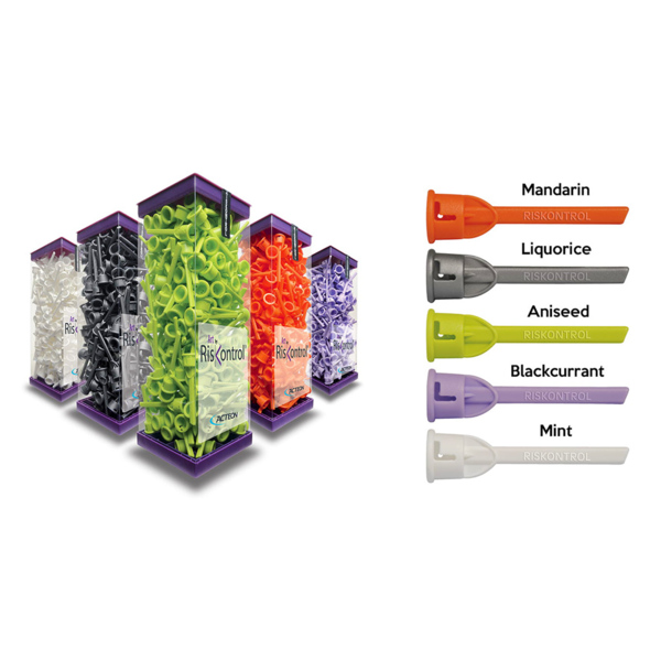 RISKONTROL ART MINT  — нестерильные одноразовые насадки со вкусами, 250 шт - фото 1