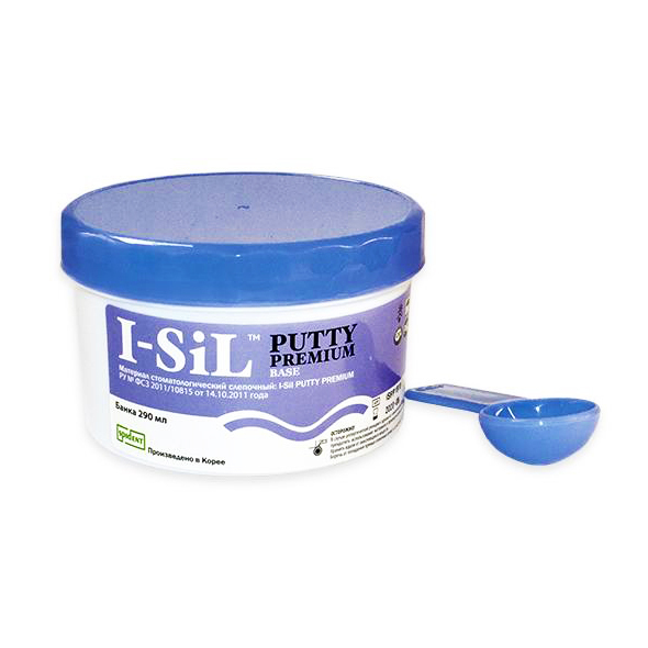 I-SiL Premium Putty - поливинилсилоксановая оттискная масса (А-силиконы), 2х290 г - фото 2