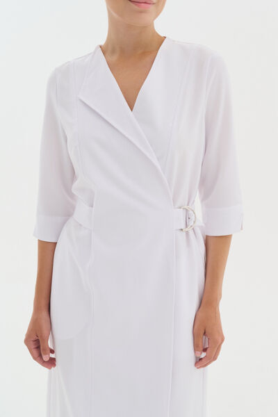 Халат-платье Тезис TZ150, белый, 50 - фото 3