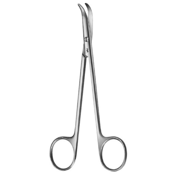 Ножницы препаровальные FOMON, изогнутые, длина 135 мм - фото 0