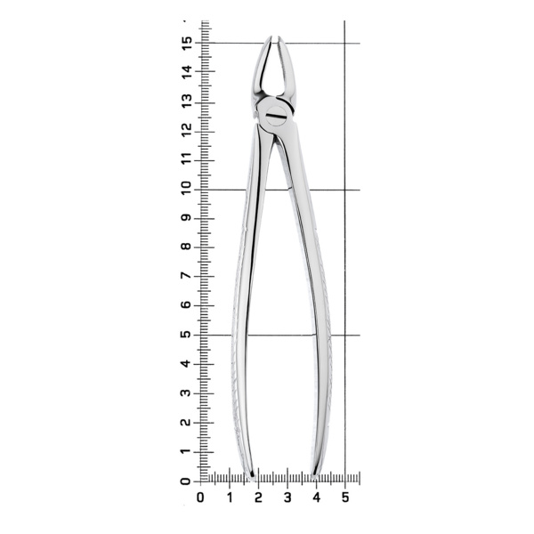 Щипцы для удаления зубов, детские, верхние моляры, S-образные, стандартные, 11-39A - фото 7