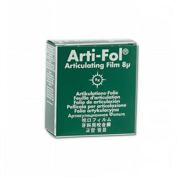 Фольга артикуляционная Bausch Arti-Fol, двусторонняя, зеленая, 8 мкм, 22 мм х 20 м, 1шт - фото 1
