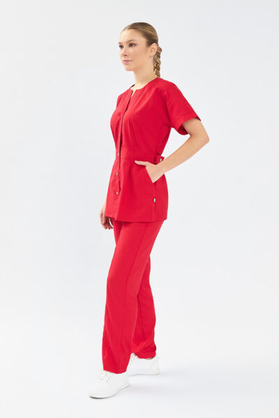 Рубашка женская Тезис TZ462, красный, 48 - фото 2