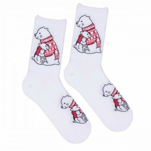 Носки женские, "Медведи", белый, 36-40 - фото 0